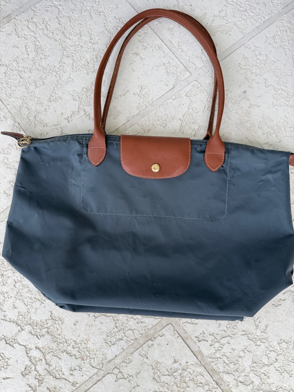 Longchamp Dark Grey tote